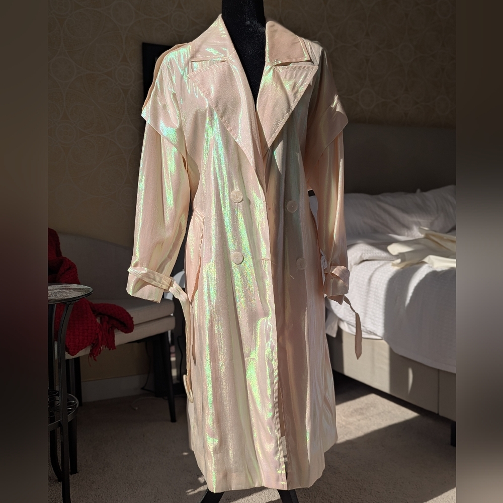 NWOT Zara Cream Iridescent Jacket